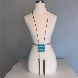 Charming Charlie Antique Silver Boho Necklace